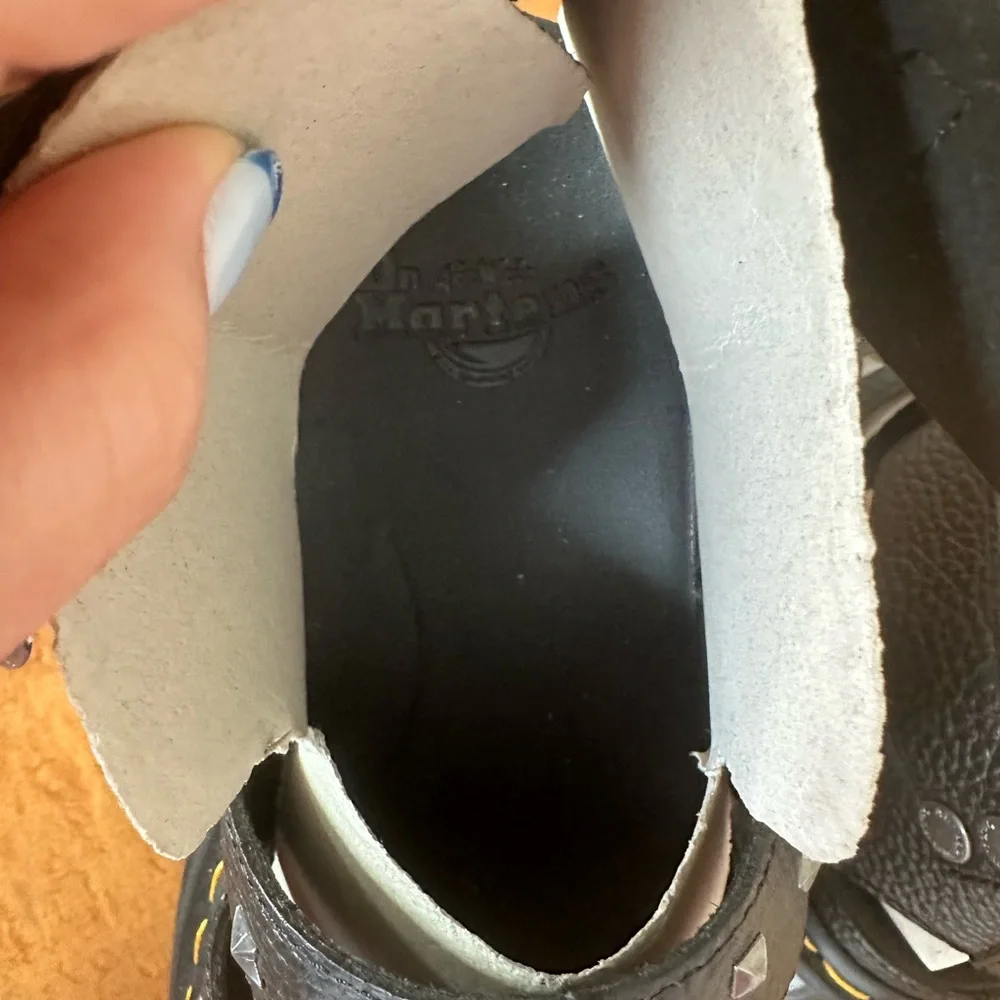 NWT Dr. Martens Black Clarissa II Quad Sandals with Stud Accents in size USW9 - Picture 6 of 7
